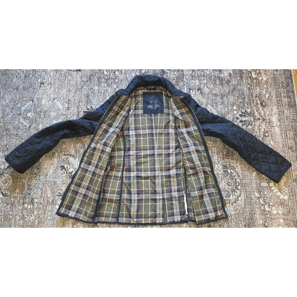 L.L. Bean Women’s Quilted Riding Chore Jacket Black S Equestrian Coat Outerwear - Picture 6 of 9